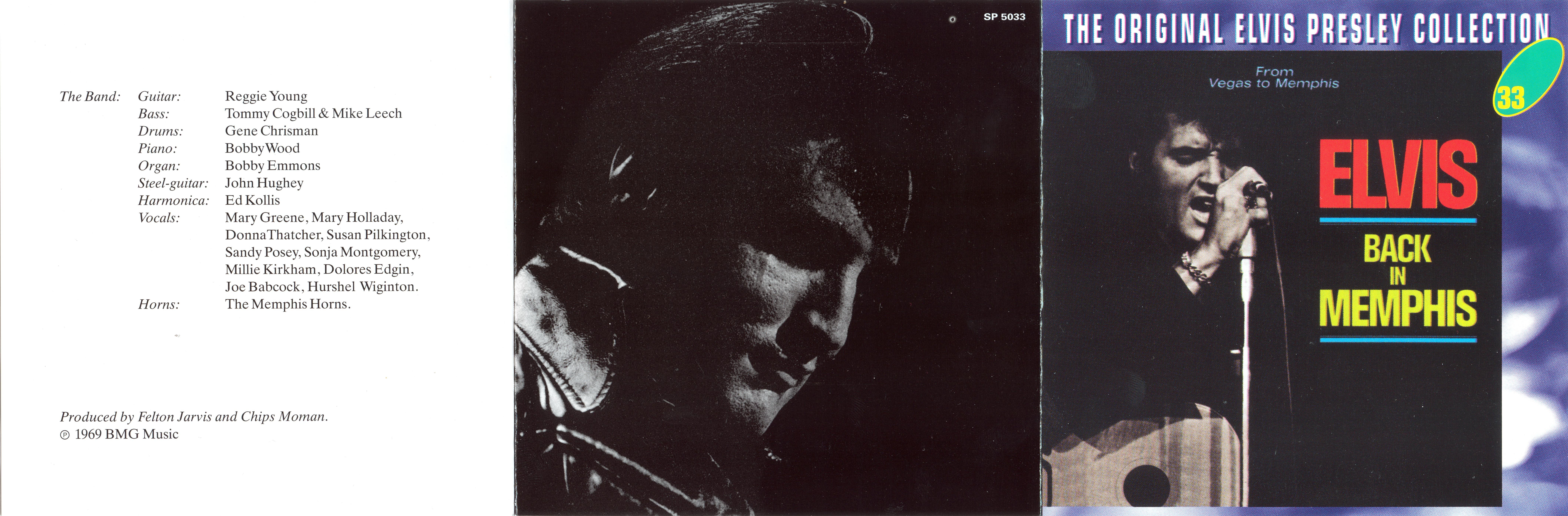 Elvis Presley  The Original Elvis Presley Collection 33; Back in Memphis : Front + Inlay